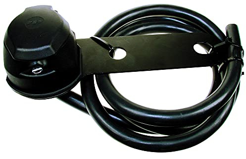 Maypole 8086B BK 13-Pin Prewired Socket and Mounting Plate, 12 V