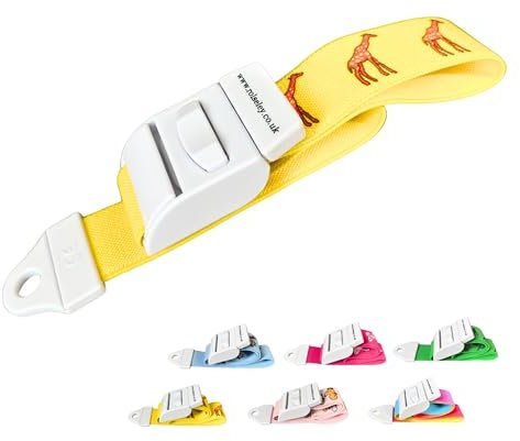 ROLSELEY Torniquete Médico de Calidad con Hebilla de Liberación Rápida y Banda Elástica de Poliéster sin Látex para Enfermero, Matrona, Paramédico, Flebotomista, Estudiante de Medicina y Médico (AMARILLO CON JIRAFA)