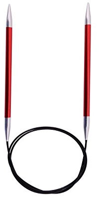 NEU!!! Knit Pro Rundstricknadel Zing, Farbe granat, Länge 40cm, Stärke 2,5mm