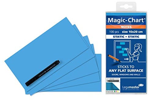 Legamaster Magic-Chart Notes 10x20cm blau 100 St.