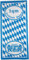 Frottier Handtuch, Motiv: Freistaat Bayern, 50 x 100cm, mit Wappen und Rauten, blau weiss, Frottee (1x 70x150cm 1qm Bayern)