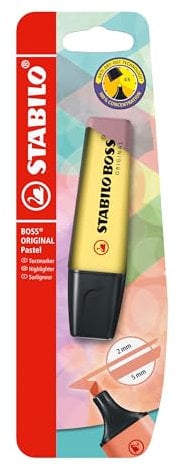 STABILO - Textmarker - BOSS ORIGINAL Pastel - Einzelstift - pudriges Gelb