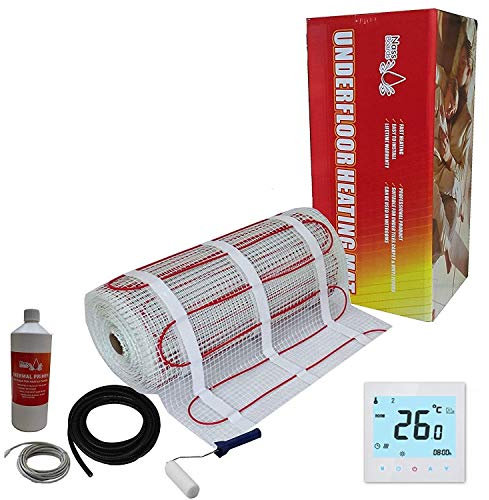 Electric Underfloor Heating kit 150w - 15.0m2 - White WiFi Thermostat