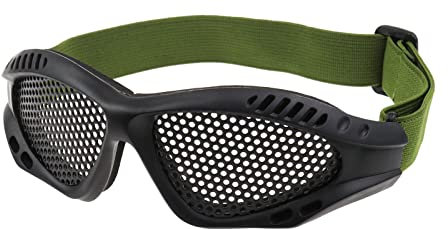 Create idea Gafas de protección para los ojos de malla metálica y arena para caza