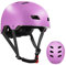 LANOVAGEAR Skaterhelm Fahrradhelm Kinderhelm Radhelm Sporthelm für Erwachsene, Jugendliche, Kinder für Fahrrad Skateboard Scooter (Lila, M)