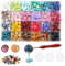 Xiangmall 600 Stücke Siegelwach Sperlen Stempel Set Wachssiegel Stempel mit Kerzen Schmelzlöffel für Stempel Umschlägen Hochzeit Einladungskarte Grußkarte Geschenk