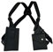 Crossbody Bag Männer, Messenger -Taschen für Männer Männergurt versteckte Unterarm Umhängetasche Western Cowboy Retro Outdoor Verstellbares PU Leder Doppel Schulter -Beutel