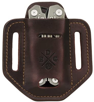 1791 EDC Multitool Scheath, American Leather, Multitool Pouch for Belts, Compatible with Heavy Duty Leatherman, SOG and Gerber Multitools - Easy Slide Holster, Burgandy