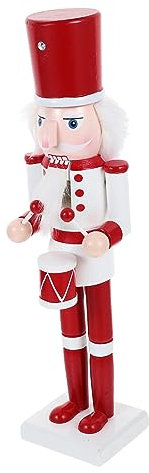 HOMSFOU Decoración Navideña El Regalo Navidad Cascanueces Escritorio Cascanueces Estatua Única 38C Party Supplies
