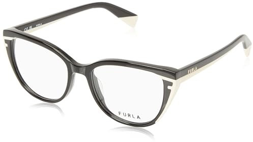 Furla Damen Vfu765 Brillenfassungen auf Rezept, Sh.Rose Gold W/Black Parts, 53/140/17