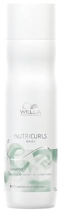 Green Velly Wela Professionals Nutricurls Shampoo for Waves | 250 ml | Nourishing, Moisturizing Hair Cleanser for Waves & Curls | With Jojoba Oil | For Frizz Control