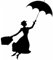 JIFENLI Autoaufkleber 15,8 cm * 18,3 cm Mary Poppins Mode Auto Styling Dekor Vinyl Auto Aufkleber Schwarz/Silber