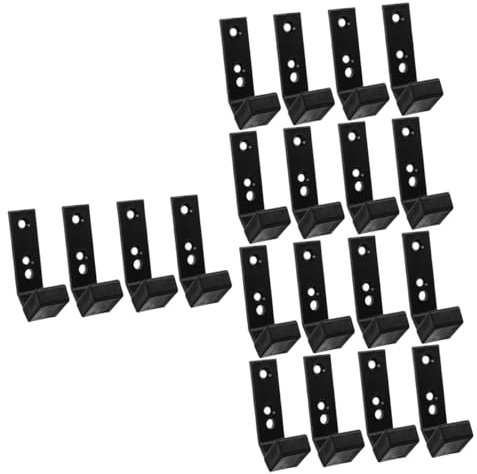 SKISUNO 5sets Home Gym Accessory Barbell Rack Storage Hooks Rack for Weights 4pcs*5