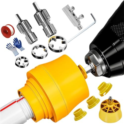 StyBtt Set 12 Pezzi Filiera per Filettatura, Filettatrice per Tubi Idraulici per Trapani Elettrici, Kit Filettatura Maschio e Femmina, Filettatrice Manuale, Maschi per Filettatura, con Estrattore Viti