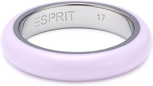 ESPRIT Ring, JW51078,weiß/silberfarben, 57 (18.1)/UK: P