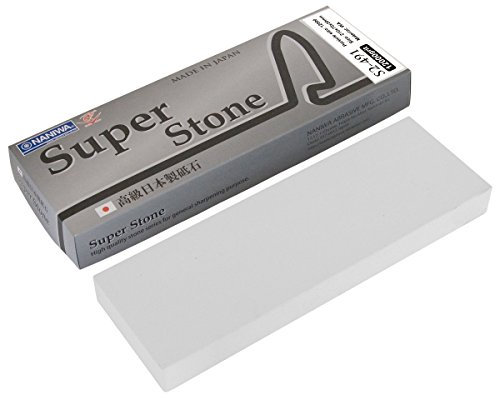 Sanelli Ambrogio, Naniwa Super Stone, Pietra Affilacoltelli Professionale, Grana #12000, Ideale per la Finitura di Coltelli e Utensili di Precisione, Splash&Go, Made in Japan