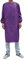 UE STORE Adults Long Sleeve Cooking Kitchen Apron Waterproof Butcher Artist Apron Purple