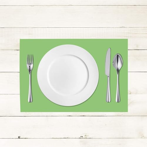 Sovie HORECA Tischset in APFELGRÜN aus Linclass Airlaid, 40 x 30 cm, 100 Stück, Einweg Platzdeckchen für Gastro, Restaurant, Catering, Hotel und Events