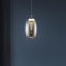 Lightbox LED Rauchglas Hängelampe - Ø 12 cm - 128 cm Höhe - kürzbare Pendelleuchte mit glamourösem Glas Schirm & warmweißem Licht (3000 K) - für das Esszimmer - aus Glas/Metall in Chrom/Rauchglas