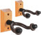 CAIHONG Gitarrenhalter für Die Wand, Gitarren Wandhalterung Holz, Wandhalterung Gitarre, Gitarre Wandhalterung für Klassische Gitarre, E-Gitarre, Bassgitarre (2 Stück)