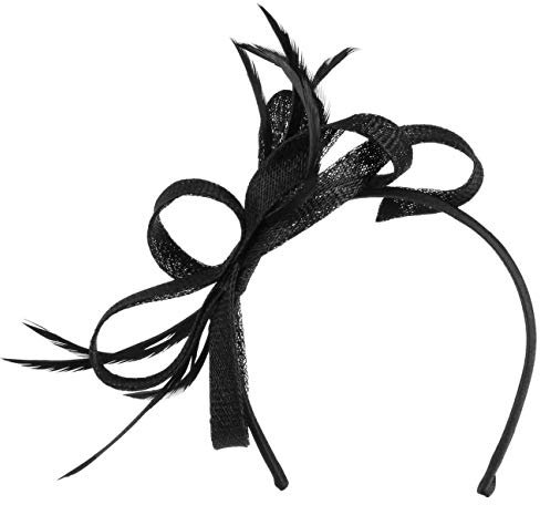 Seeberger Alicia Fascinator Haarschmuck Kopfschmuck Anlasshut (One Size - schwarz)