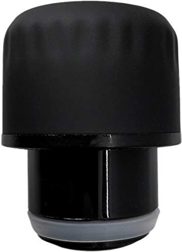 Nerthus Fih 628 Fiche Noire en Acier Inoxydable 18/8 Compatible avec Flacons de 350 ML et 500 ML