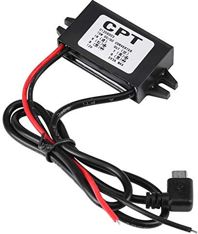 Haofy Car Power Converter DC-DC 12V to 5V 3A Micro USB Converter Voltage Regulator Waterproof Power Converters for Car Smartphone