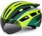 FUNWICT Casco Bici per Uomo Donna Adulti, Leggero Casco Bici da Corsa con Visiera Magnetici Staccabili e Luce LED, Regolabile Caschetto Bici 57-61 CM