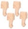 Pragmatic 4Pcs Wooden Furniture Legs 5.9 in European Style Solid Wood Cabinet Legs Carved Table Foot Furniture Leg Sofa Feet for Wardrobe Table