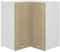 vidaXL Eckhängeschrank Küchenschrank Küchenzeile Hängeschrank Küchenmöbel Einbauküche Küche Schrank Küchenblock Sonoma-Eiche 57x57x60cm Holzwerkstoff