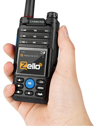 6800mAH 4G GPS Transceptor Zello Walkie Talkie Inalámbrico WiFi Bluetooth Real PTT Poc Radio Impermeable Radio bidireccional de Largo Alcance Android Walkie Talkie para Adultos niños