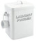 Laundry Powder Tin Washing Powder Storage Bin Box Lid with Scoop (White)