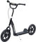 HOMCOM Trottinette Enfant patinette pneus 30 cm Hauteur Guidon réglable poignée Frein et béquille Acier pour Enfants à partir de 5 Ans Noir