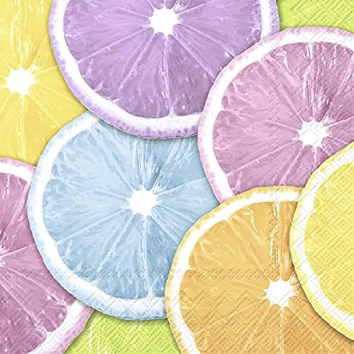 Serviette Orangen Pastell 20 Stück