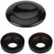 Joystick Center Button Cover Joystick Knob Button Cover Kit de reparación MMI Knob Repair Kit con 2 juntas de anillo de sellado compatibles con A4 A5 A6 Q5 Q7 S5 S6(negro al horno)