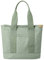 CORIOS Damen Henkeltaschen Canvas Tragetasche Große Kapazität Handtasche Multifunktionale Schultertasche Casual Tote Beutel Henkeltasche für Arbeit Schule Reise Shopper Grün