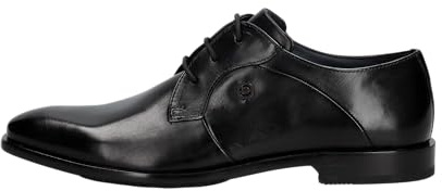 bugatti Herren Businessschuhe, Männer Business Schnürer, Wechselfußbett,Office,büro,Freizeit,Schnuerschuhe,Schnuerer,schwarz (1000),41 EU / 7 UK
