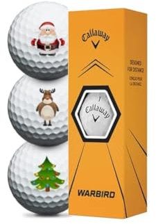 Callaway Warbird Golfbälle – 3er-Pack, Weiß, Polybutadien, 3 Stück à 3 Golfbälle, 1 Packung
