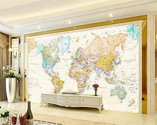 TANYANG 3D Wallpaper Custom Mural 3D Room Wallpaper World Map Painting Wallpaper Wall 3D Modern Decoration Photo Murals 400Cm(W)×280Cm(H)