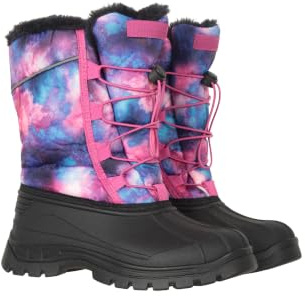 Mountain Warehouse Whistler Kids Adaptive Snow Boots | Boys & Girls Durable Snowproof & Winter Footwear, Deep Lugs & High Traction Soles for Enhanced Grip, For Walks, Daily Use