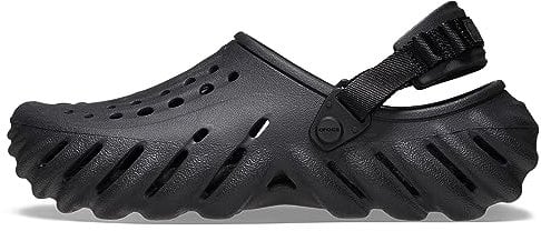 Crocs Unisex Echo Clogs Holzschuh, Schwarz, 39 EU
