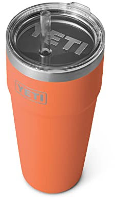 YETI Rambler 26 oz Straw Cup, Vacuum Insulated, Stainless Steel with Straw Lid, High Desert Clay