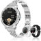 Colesma Brillante Smartwatch Plateado, Reloj Inteligente Mujer (Responder/Hacer Llamadas), 19 Modos Deportivos Reloj Fitness con Monitorización de Salud, IP67 Impermeable, Compatible con Android iOS