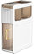 MAGIC SELECT Organizer da Bagno Stretto. Armadio Ausiliario con Ruote per Spazi Ristretti. Mobile Laterale con 2 Cassetti Compatti per Carta Igienica, Detersivi, Accessori Bagno.