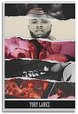 V BY N Tory Lanez Poster, Vintage-Kunst, Raumdekoration, ästhetische Schlafzimmer-Dekoration, Leinwandposter für Schlafzimmer, 30 x 45 cm, ungerahmt