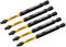DEWALT Flexorq Vierkant-Bits, 5 Stück, Robertson 1/4 x 3-1/2 Zoll für Schlagschrauber und Bohrer, Sechskantschaft (DWAF3SQ2IR5)