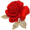 Broche fleur rouge | Broche fleur tendance | Accessoire de vêtements rouge | Épingles à fleurs en alliage de zinc, broches roses rouges de vacances, broche de fête, accessoire de vêtements