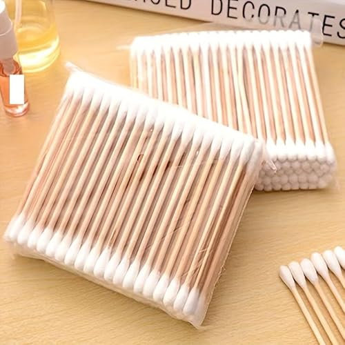 Bamboo Cotton Buds I 1000 Pieces I Ultra Soft Q Tips for Ears I Safety Cotton Swabs Suitable for Entire Household, ear buds cotton,