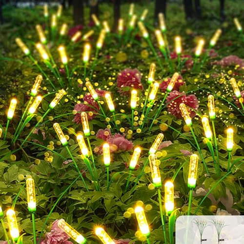 A.bigwhale Solarleuchten für Außen Garten, Solar Gartenleuchten 2 Stück, Wasserdicht Solarlampen Warmweiß Garten Deko für Terrasse Rasen Hof Wege Balkon Outdoor