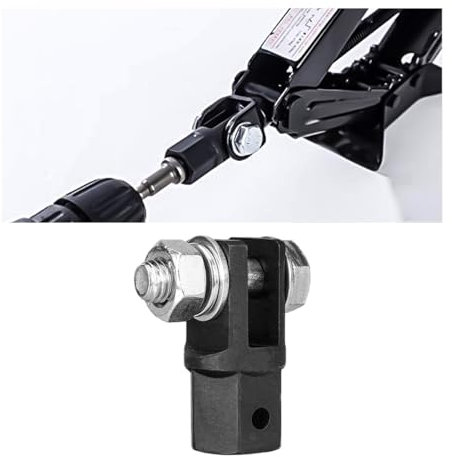 Suvnie Scissor Jack Adapter, Scissor Jack Drill Adapter for 1/2 Driver Impact Wrench or 13/16 Lug Wrench, Universal Scissor Jack Connector for Jack RV Trailer, Car Accessories